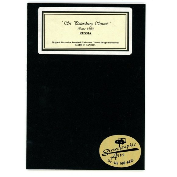 St Petersburg Russia Street Circa 1900 3-d Photo Reprint Stereographic Arts 5x7 - Picture 2 of 2